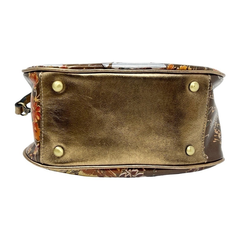 Patricia Nash Milburn Leather Crossbody Antique Bronze, New with Defects - Picture 12 of 12